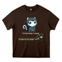 Chocolate Brown i'm harmless, i swear Heavy Core Tee - artisFamous