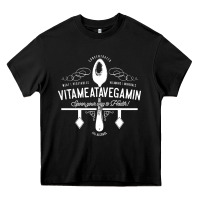 Black vitameatavegamin Heavy Core Tee - artisFamous