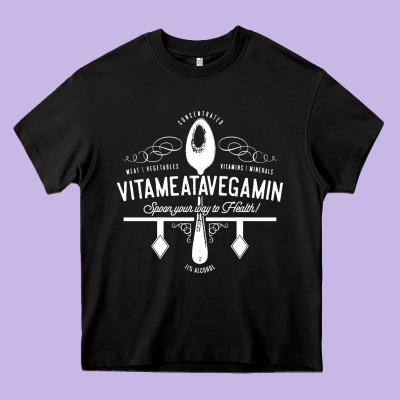 Vitameatavegamin Heavy Core Tee Designed By Artisfamous