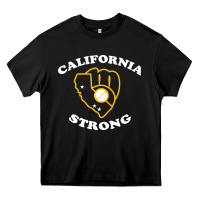 Black california strong Heavy Core Tee - artisFamous