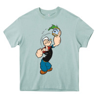 Arona Popeye Spinach Retro Mens Funny Heavy Core Tee - artisFamous