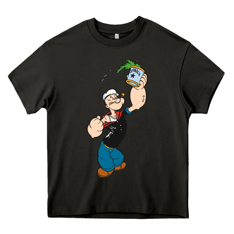 Popeye Spinach Retro Mens Funny Heavy Core Tee by artisFamous | Teevron
