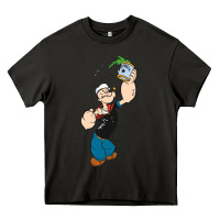 Asphalt Popeye Spinach Retro Mens Funny Heavy Core Tee - artisFamous