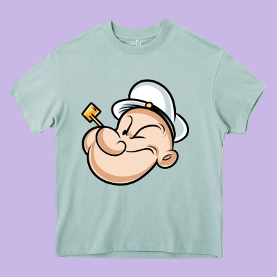 The Sailor Popeye Heavy Core Tee Designed By Artisfamous