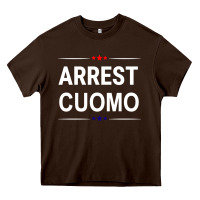 Chocolate Brown anti cuomo political Heavy Core Tee - artisFamous