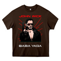 Chocolate Brown the baba yaga Heavy Core Tee - artisFamous