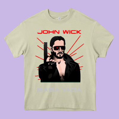 The Baba Yaga Heavy Core Tee Designed By Artisfamous