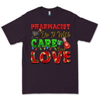 Plum pharmacist do it with care and love christmas Premium Tee - FaDigitalArtStudio
