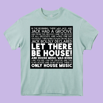 Let There Be House Music Heavy Core Tee Designed By Artisfamous