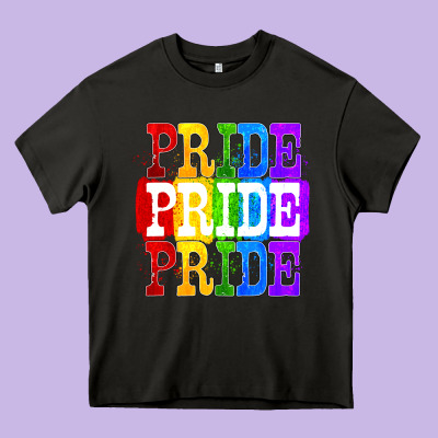 Pride Pride Pride Heavy Core Tee Designed By Fadigitalartstudio