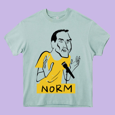 Norm Macdonald Cartoon Heavy Core Tee Designed By Artisfamous