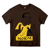 Chocolate Brown norm macdonald cartoon Heavy Core Tee - artisFamous