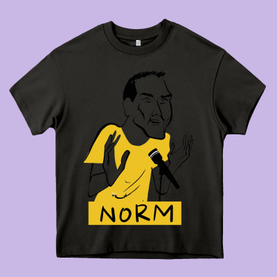 Norm Macdonald Cartoon Heavy Core Tee Designed By Artisfamous