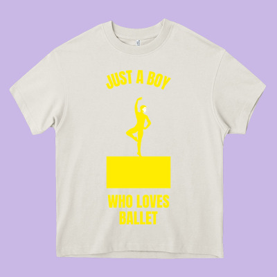 Just A Boy Who Loves Ballet Heavy Core Tee Designed By Artisfamous