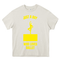 Cream just a boy who loves ballet Heavy Core Tee - artisFamous