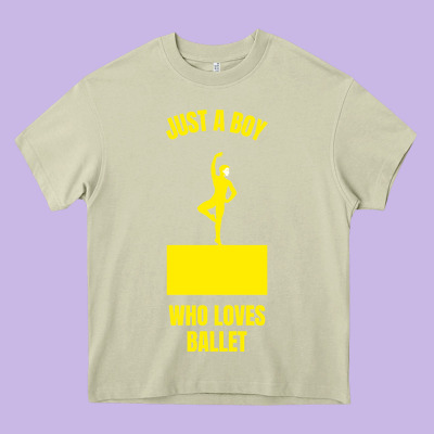 Just A Boy Who Loves Ballet Heavy Core Tee Designed By Artisfamous