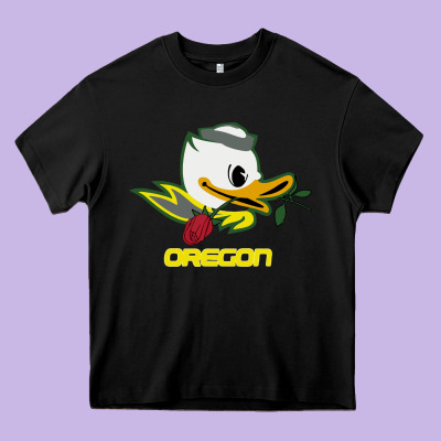 Throwback Oregon Heavy Core Tee Designed By Artisfamous