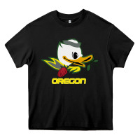 Black throwback oregon Heavy Core Tee - artisFamous