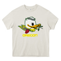 Cream throwback oregon Heavy Core Tee - artisFamous
