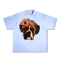 Grape Ice floral boxer Urban Heavy Tee - Jasminsmagicworld