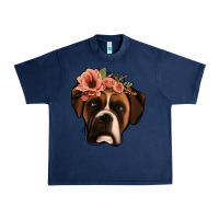 Navy floral boxer Urban Heavy Tee - Jasminsmagicworld