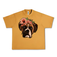 Peanut Butter floral boxer Urban Heavy Tee - Jasminsmagicworld