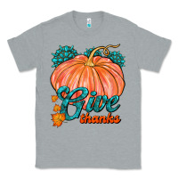 Heather Grey Give Thanks Classic Tee - FaDigitalArtStudio