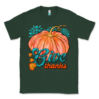 Sports Green Give Thanks Classic Tee - FaDigitalArtStudio