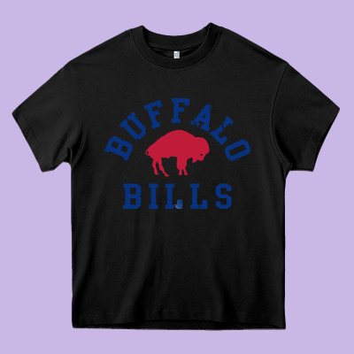 Vintage Distressed Bills Heavy Core Tee Designed By Artisfamous