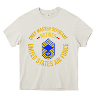 Cream chief master sergeant retired Heavy Core Tee - artisFamous