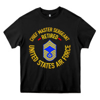 Black chief master sergeant retired Heavy Core Tee - artisFamous