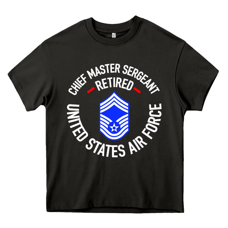 Chief Master Sergeant Retired Heavy Core Tee by artisFamous | Teevron