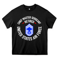 Black chief master sergeant retired Heavy Core Tee - artisFamous
