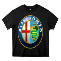 Black alfa racing big merch Heavy Core Tee - artisFamous