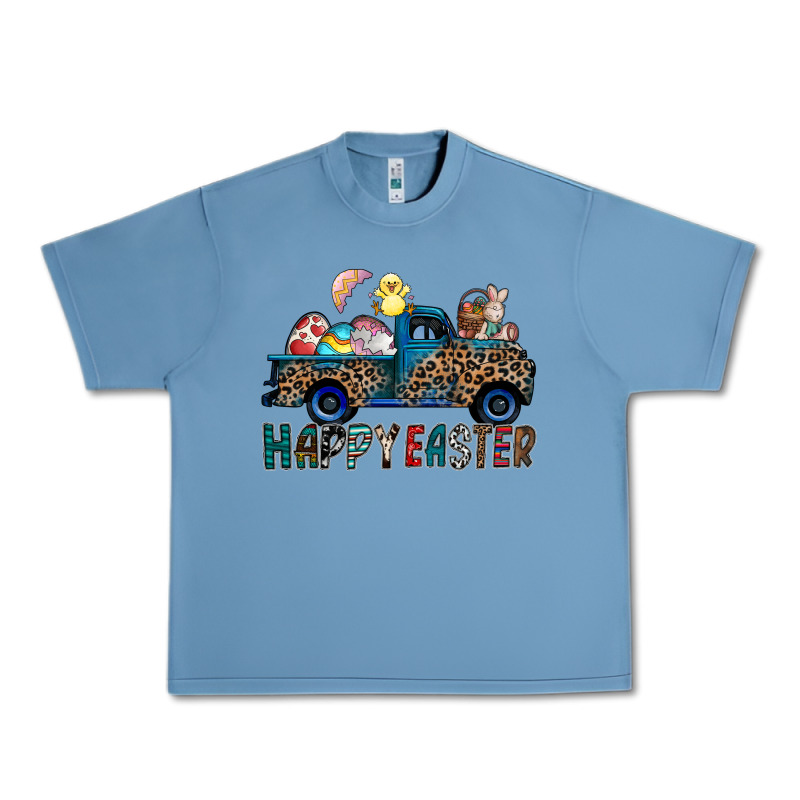 Happy Easter Truck Urban Heavy Tee by CowhideDigitalArt | Teevron