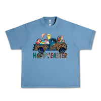 Pebble Blue Happy Easter truck Urban Heavy Tee - CowhideDigitalArt