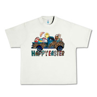 Pistachio Happy Easter truck Urban Heavy Tee - CowhideDigitalArt