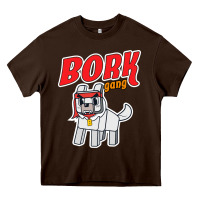Chocolate Brown bork  gang Heavy Core Tee - artisFamous