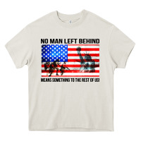 Cream no man left behind means something to the rest of us Heavy Core Tee - artisFamous