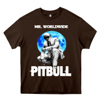 Chocolate Brown merch mr worldwide pit bull Heavy Core Tee - artisFamous