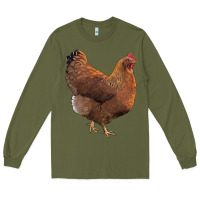 Army Green new hampshire red chicken Long Sleeve Tee - LillyAllenDesigns