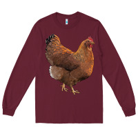 Burgundy new hampshire red chicken Long Sleeve Tee - LillyAllenDesigns