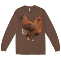 Chestnut new hampshire red chicken Long Sleeve Tee - LillyAllenDesigns