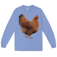 Colony Blue new hampshire red chicken Long Sleeve Tee - LillyAllenDesigns