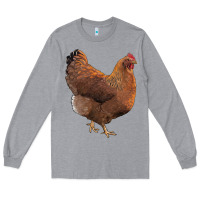 Heather Grey new hampshire red chicken Long Sleeve Tee - LillyAllenDesigns