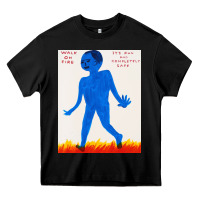 Black walk davids on fire Heavy Core Tee - artisFamous