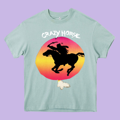 Neil Crazy Horse Heavy Core Tee Designed By Artisfamous