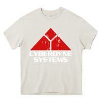 Cream cyber dyne systems Heavy Core Tee - artisFamous