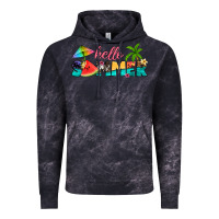 Cloud Black hello summer Vintage Hoodie - Artiststas