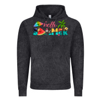 Vintage Black hello summer Vintage Hoodie - Artiststas
